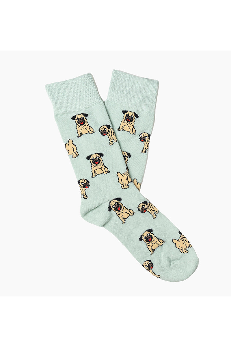 Dogs socks, pugs socks, playful pug designs, dog lovers, pug