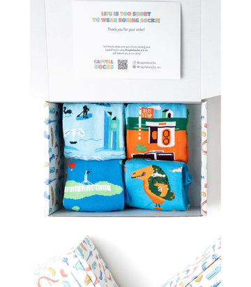 Canberra Icons Gift Pack - 4 Pairs - CAPITAL SOCKS