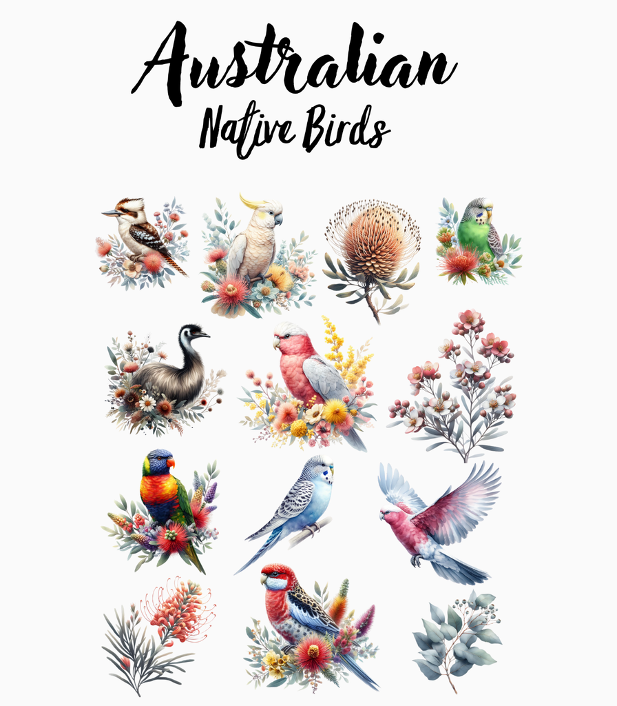 Australian Native Birds Tea Towel - CAPITAL SOCKS
