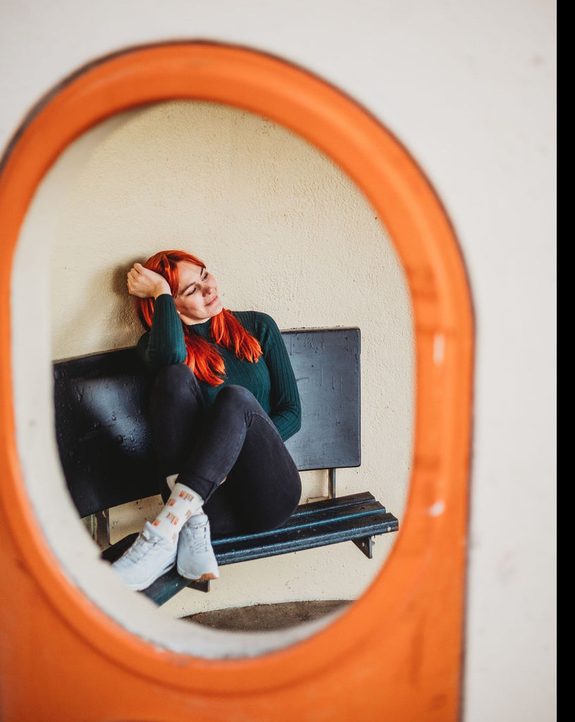 Canberra Bus Shelter Socks in white - CAPITAL SOCKS Australia